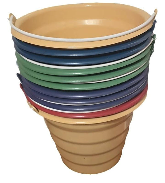 5 Cubetas De Plastico No.12 Economicas Y Resistentes