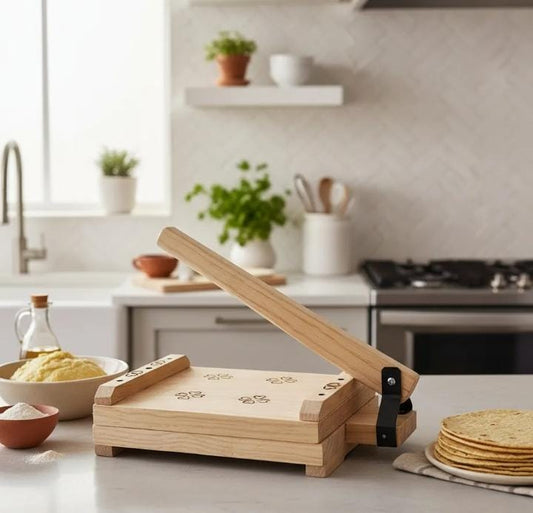Tortillera Prensa Manual Tortillas De Madera Artesanias
