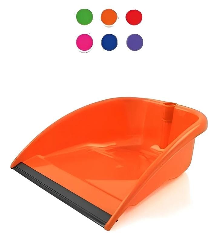 Recogedor Plastico Perico Baston Metalico Colores