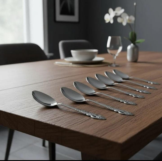 Cuchara De Acero Inoxidable 12 Pzs