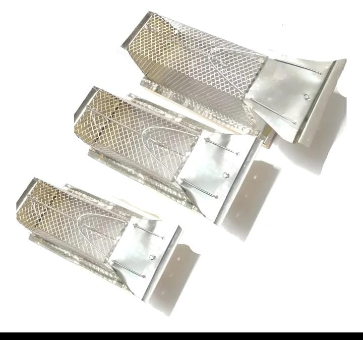 3 Trampas Para Ratones, Roedores, Jaula Metalica 20, 24, 28 Cm