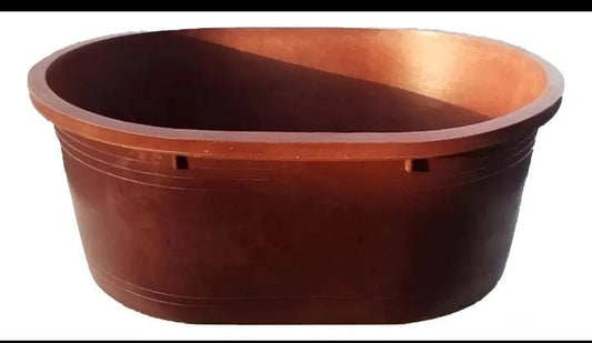 Tina Ovalada De Uso Rudo Estilo Bañera 80 Litros