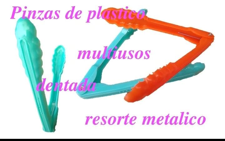Pinzas Plastico Grandes Multiusos Cocina Panaderia 12 Pzs