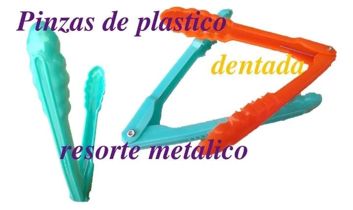 Pinzas Plastico Grandes Multiusos Cocina Panaderia 12 Pzs