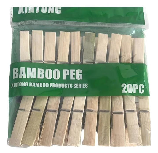 5 paquetes de pinza bambu 100 pzs