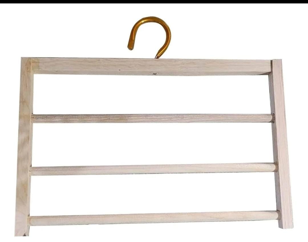 Set De Ganchos De Madera Para Pantalon 3 pzs