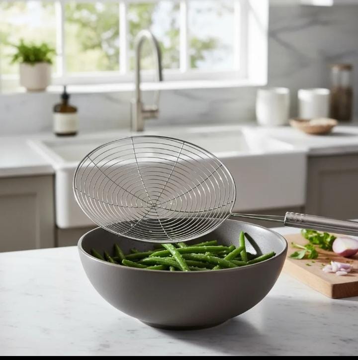 Coladera Escurridora Con Mango Metal