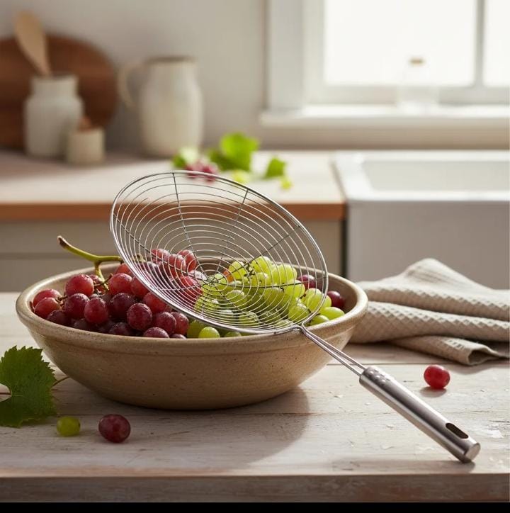 Coladera Escurridora Con Mango Metal