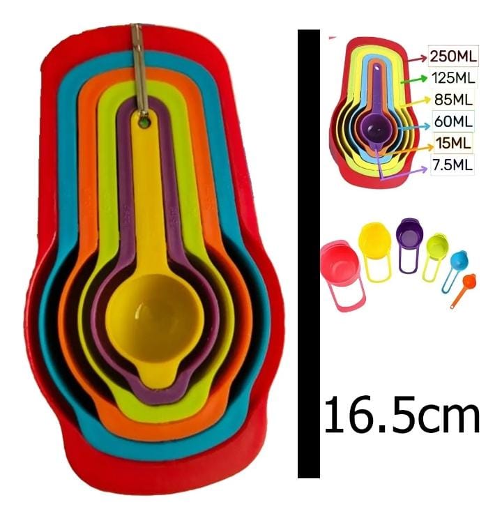 Medidores Para Cocina Con Distintas Medidas 6 Piezas