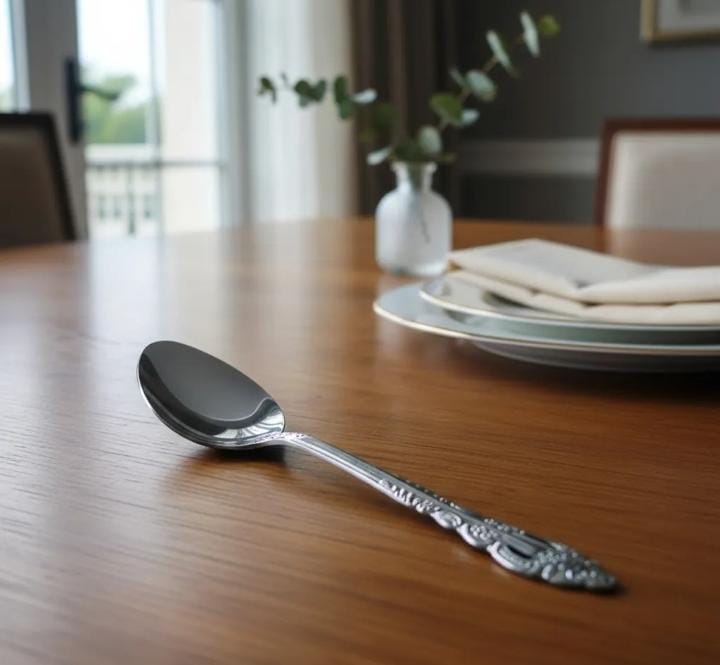 Cuchara De Acero Inoxidable 12 Pzs