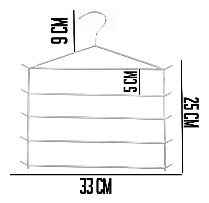 Set De Ganchos De Metal Para Pantalon 3 Pzs