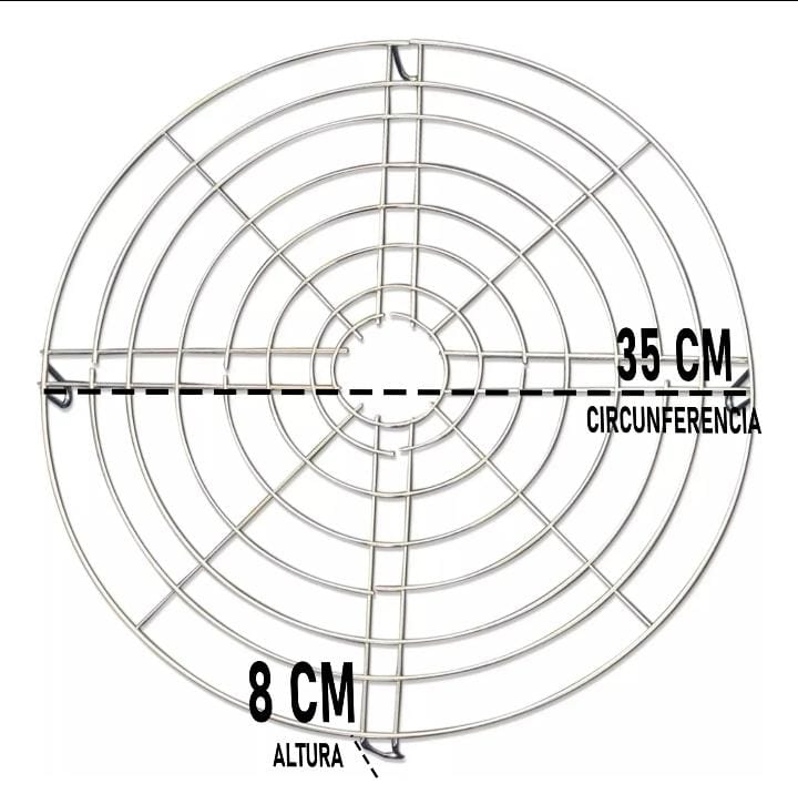 Parrilla Extragrande De Acero Base Porta Ollas 35 Cm