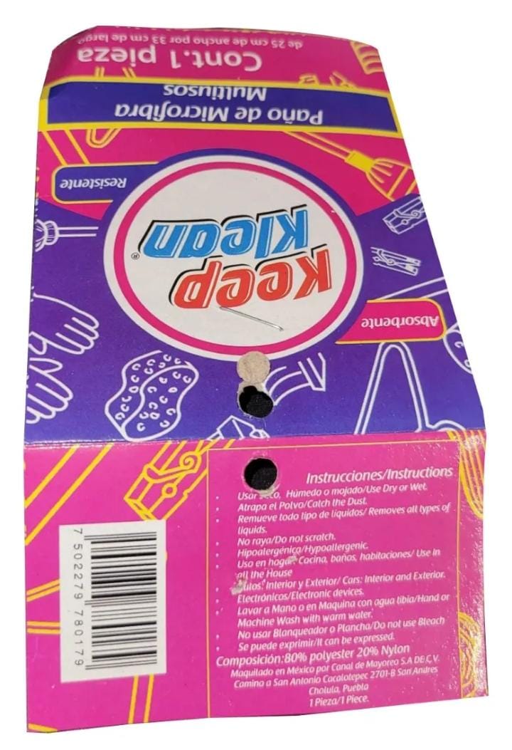 5 Paños Microfibras Multiusos