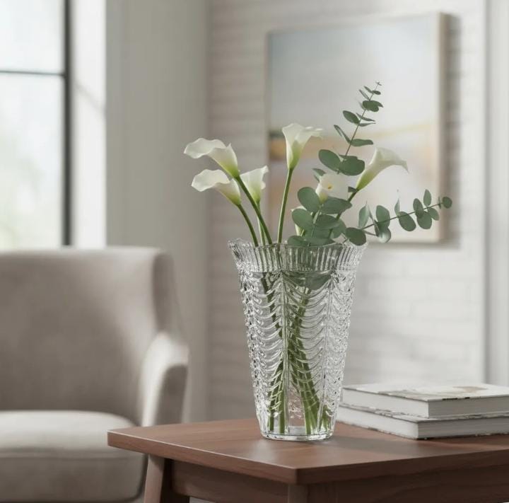 2 Floreros Tipo Cristal De Plastico