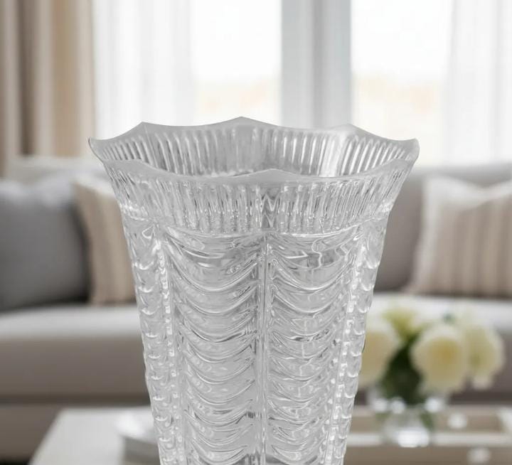 2 Floreros Tipo Cristal De Plastico