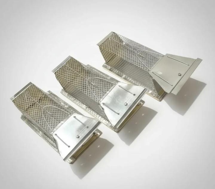 3 Trampas Para Ratones, Roedores, Jaula Metalica 20, 24, 28 Cm