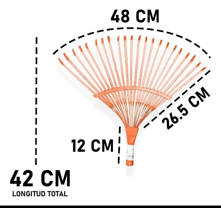 Escoba Metalica Para Jardin 22 Dientes