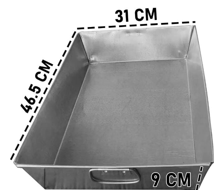 Combo Charola Piernera Y Pavera Galvanizada